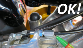 Lambretta S1-3 Li GP SX TV CASA PERFORMANCE Extended Neck Cable Adjusters - Zinc Plated