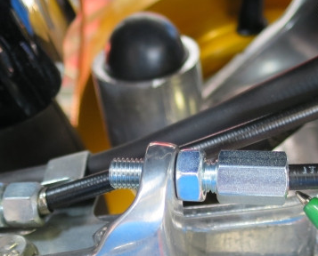 Lambretta S1-3 Li GP SX TV CASA PERFORMANCE Extended Neck Cable Adjusters - Zinc Plated