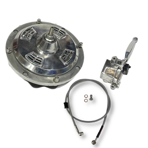 Lambretta Series 1-3 Li GP SX TV OutBoard Front Disc Kit Complete Window Type - Polished Alloy