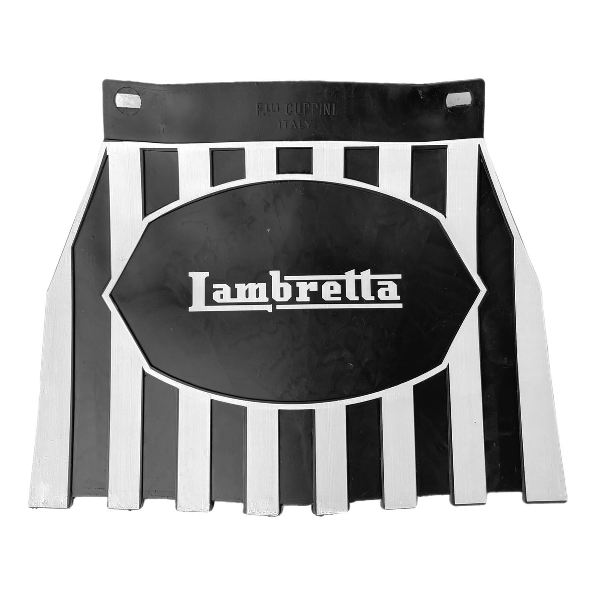 Lambretta Series 1-3 Li GP SX TV Europa Striped Mudflap Black & White