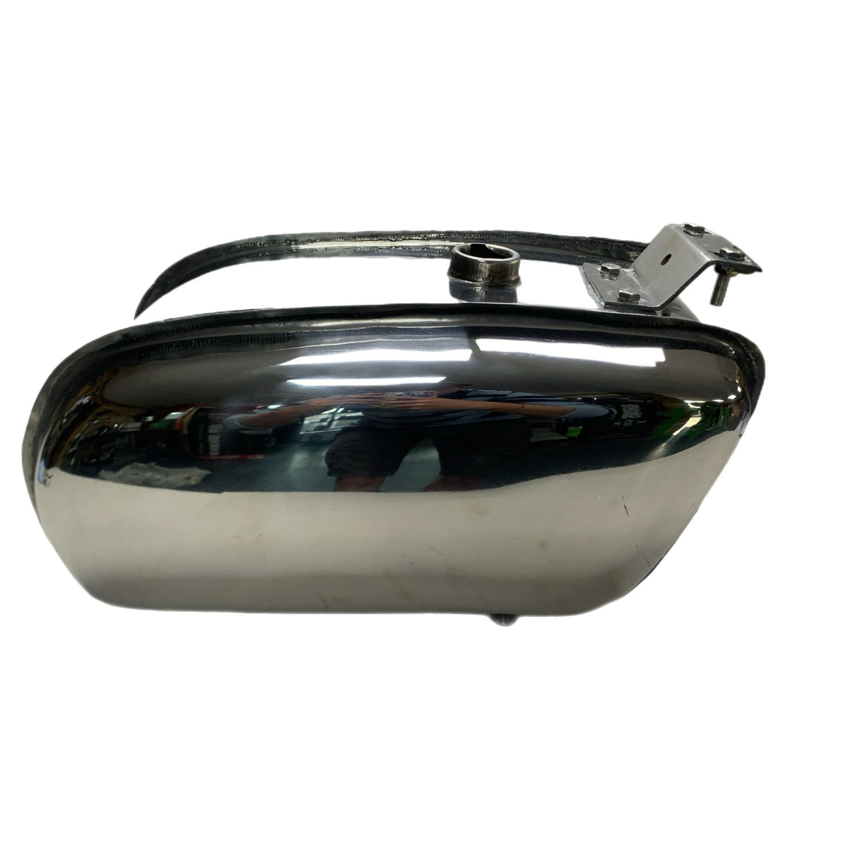 Lambretta Series 1 2 3 Li GP SX TV Long Range 17L Petrol Tank - Polished Stainless Steel