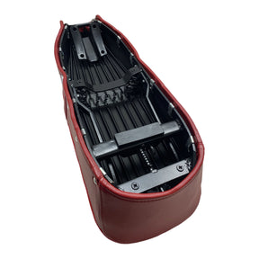 Lambretta Series 1 2 3 Li GP SX TV Original Style Ribbed Seat - Oxblood Red