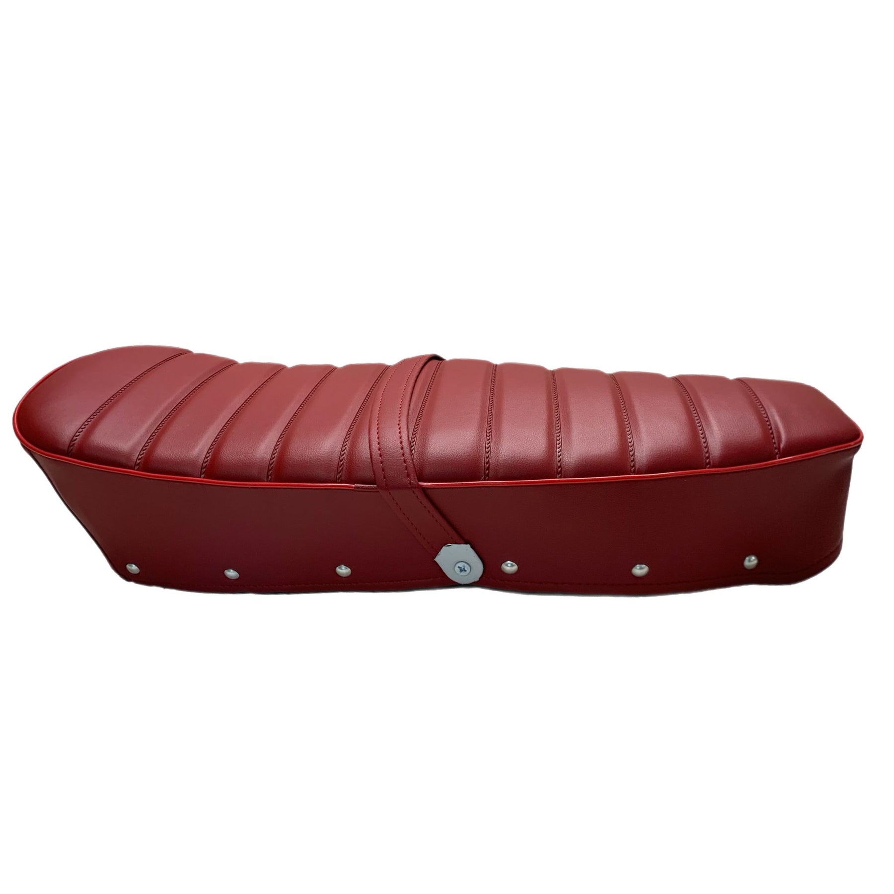 Lambretta Series 1 2 3 Li GP SX TV Original Style Ribbed Seat - Oxblood Red