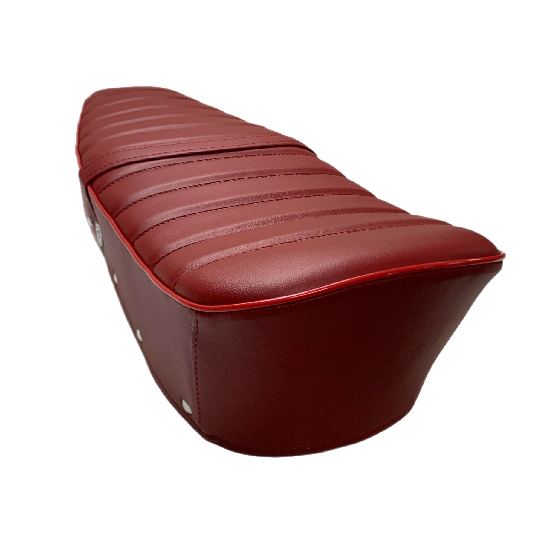 Lambretta Series 1 2 3 Li GP SX TV Original Style Ribbed Seat - Oxblood Red