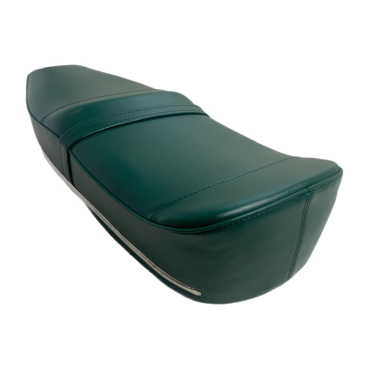 Lambretta Series 1 2 3 Li GP SX TV Pegasus Seat - Dark Green with Stainless Steel Trim