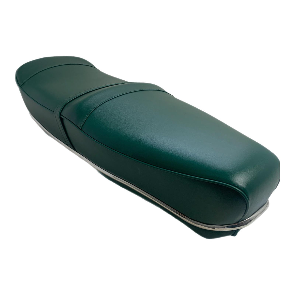 Lambretta Series 1 2 3 Li GP SX TV Pegasus Seat - Dark Green with Stainless Steel Trim