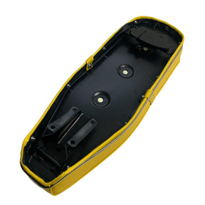 Lambretta Series 1 2 3 Li GP SX TV Pegasus Style Seat - Yellow with Stainless Steel Trim