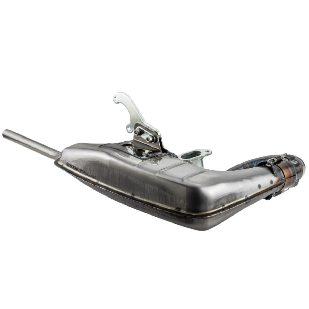 Lambretta Series 1 2 3 Li GP SX TV SIP Clubsport Clubman Racing Exhaust - Bare Metal