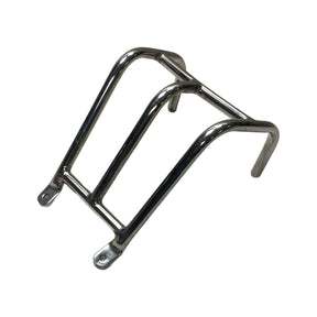 Lambretta Series 1 2 Li TV Rear Rack & Light Protector 2 in 1 - Polished Stainless Steel
