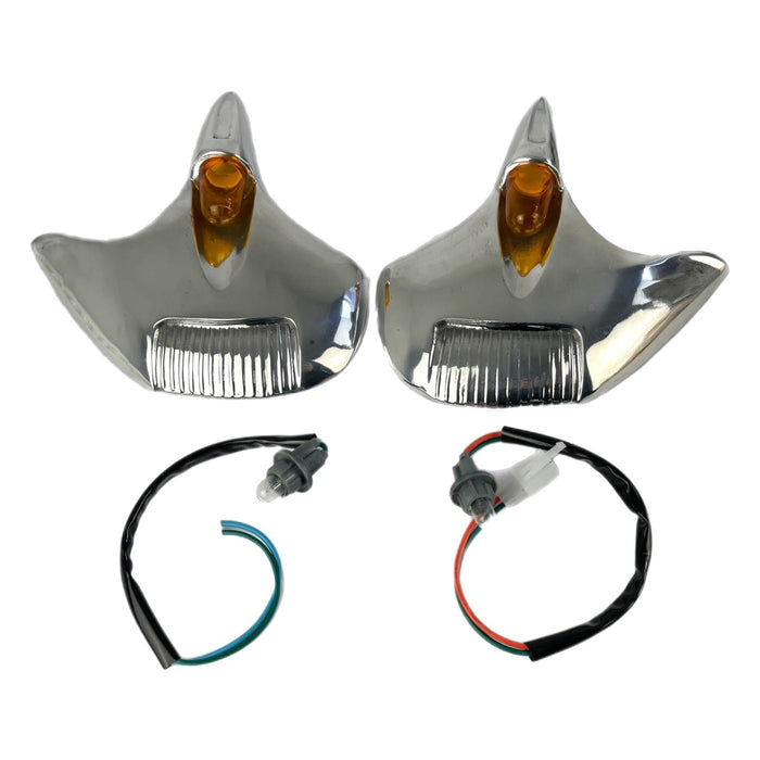 Lambretta Series 2 Li TV Fried Egg Side Panel Embellishers Orange Le