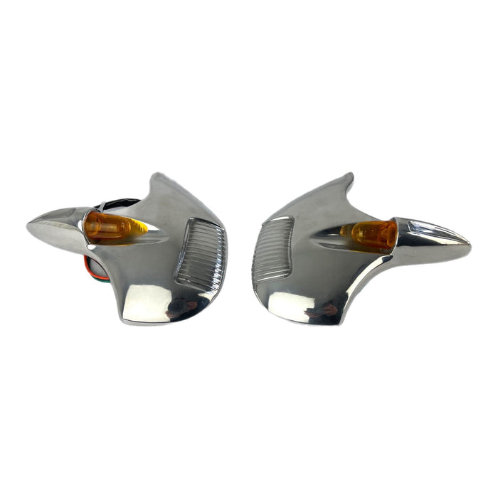 Lambretta Series 2 Li TV Fried Egg Side Panel Embellishers Orange Le