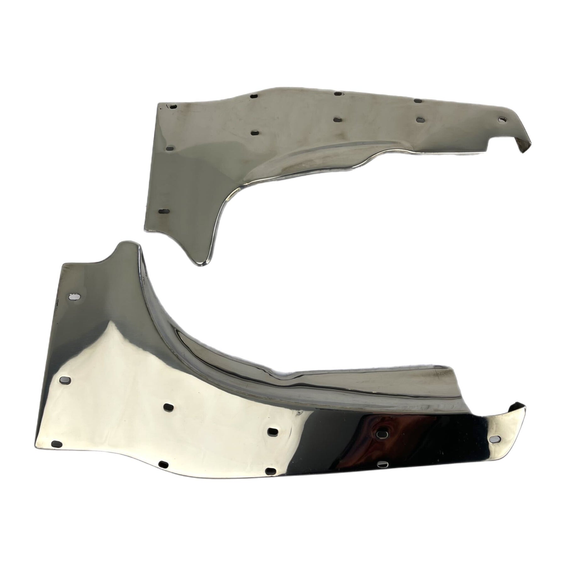 Lambretta Series 3 Li GP DL SX TV Rear Runner Boards - Polished Stainless Steel
