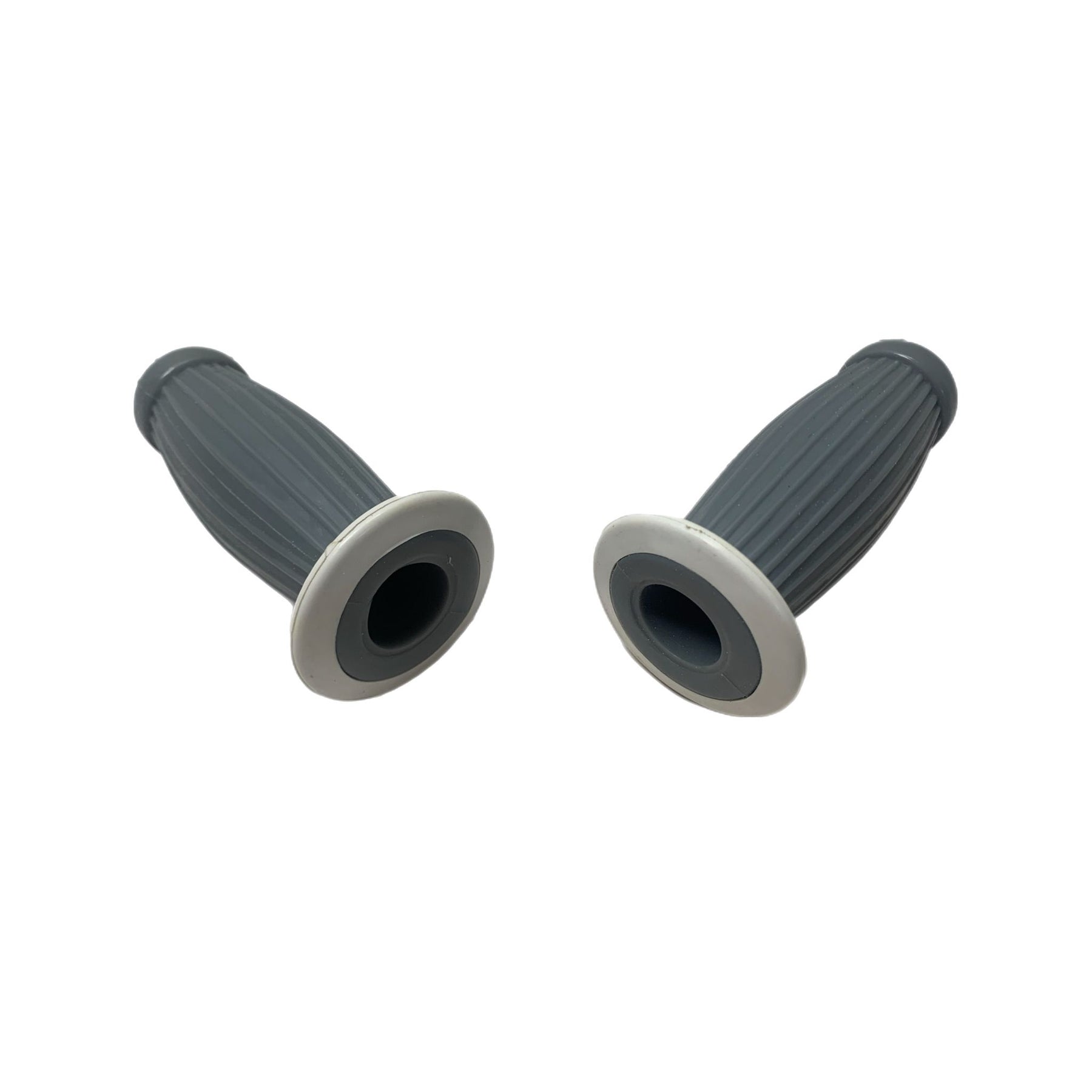 Lambretta Series 3 Li GP SX TV Balloon Grips 22mm - Grey / White Ring