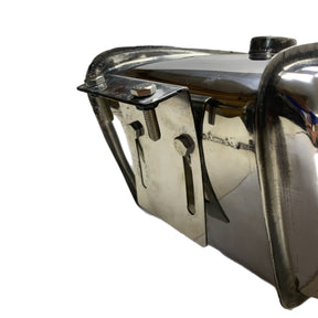 Lambretta Series 3 Li GP SX TV Long Range 17L Petrol Tank Dual Cut Outs Polished Stainless Steel