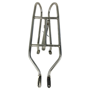 Lambretta Series 3 Li GP TV SX Horizontal Narrow Spare Wheel Carrier - Polished Stainless Steel