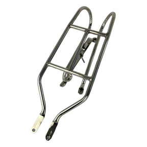 Lambretta Series 3 Li GP TV SX Horizontal Narrow Spare Wheel Carrier - Polished Stainless Steel