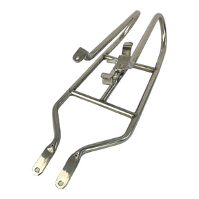 Lambretta Series 3 Li GP TV SX Horizontal Narrow Spare Wheel Carrier - Polished Stainless Steel