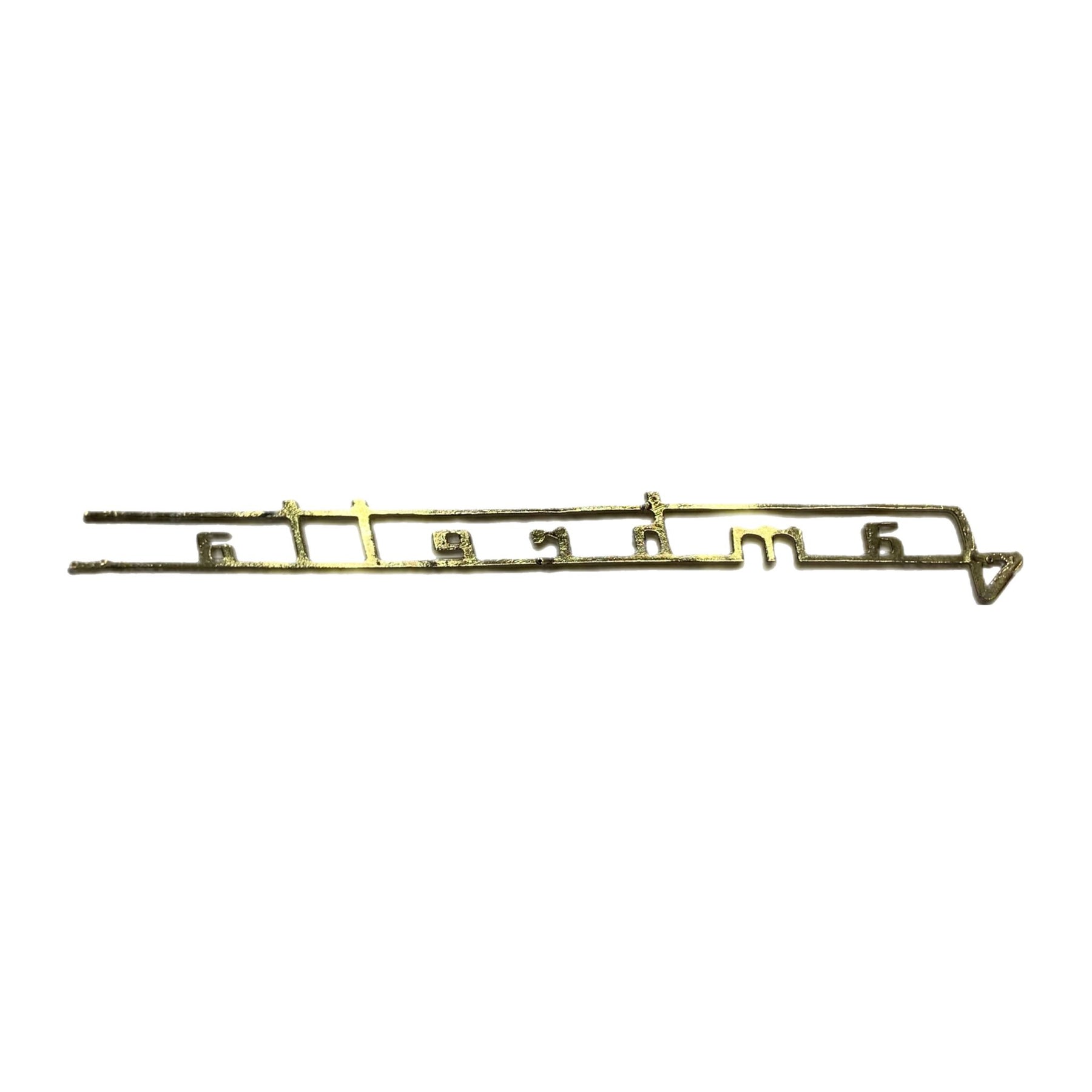 Lambretta Series 3 Li LiS TV SX Side Panel Badge Long - Gold Chrome