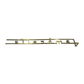 Lambretta Series 3 Li LiS TV SX Side Panel Badge Long - Gold Chrome