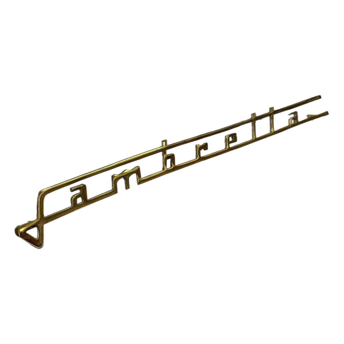 Lambretta Series 3 Li LiS TV SX Side Panel Badge Long - Gold Chrome