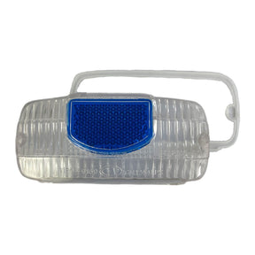 Lambretta Series 3 Li SX TV CEV Clear Rear Light Lens with Blue Insert inc gasket