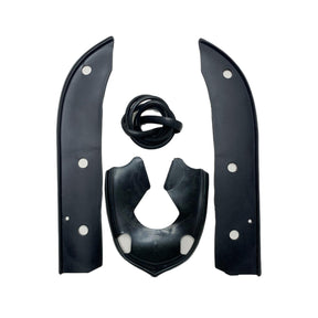 Lambretta Series 3 Li Serveta Horncover & Front Mudguard Rubber Kit - Black