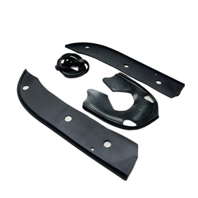Lambretta Series 3 Li Serveta Horncover & Front Mudguard Rubber Kit - Black