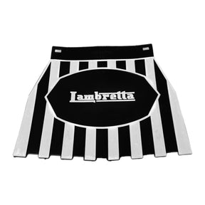 Lambretta Striped Mudflap - Black and White