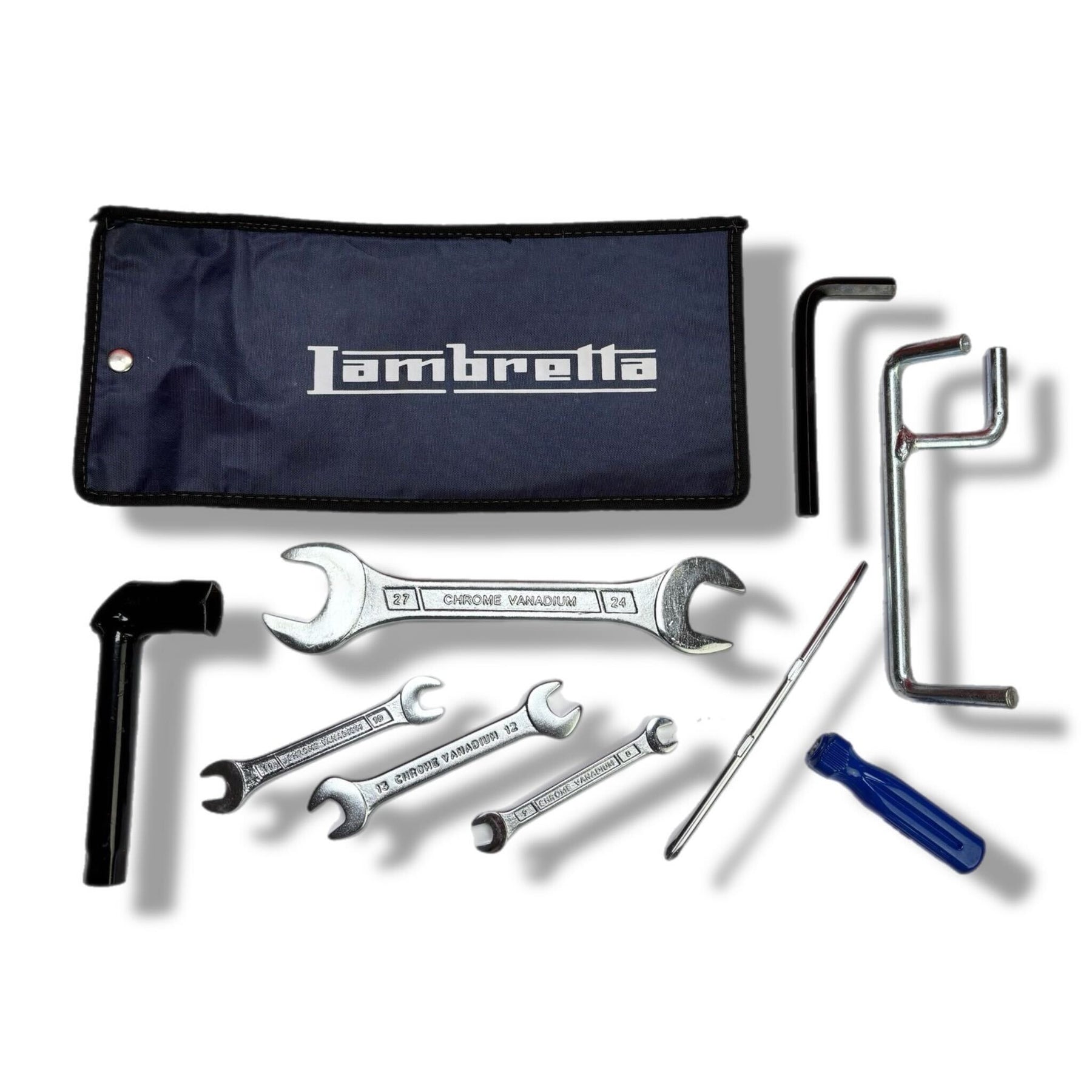 Lambretta S1-3 Li GP SX TV Tool Kit with Dark Blue Navy Pouch