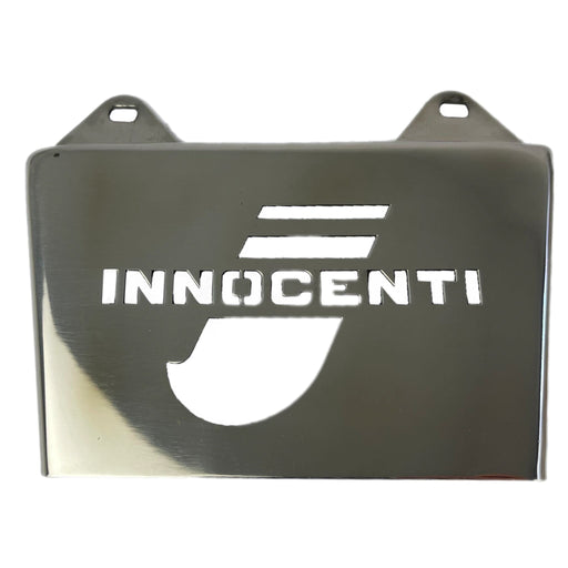 Lambretta 'Innocenti' Laser Cut Rear Mudflap - Polished Stainless Steel