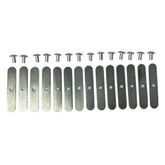 Lambretta & Vespa Dual Seat Cover Clips & Rivets - Stainless Steel