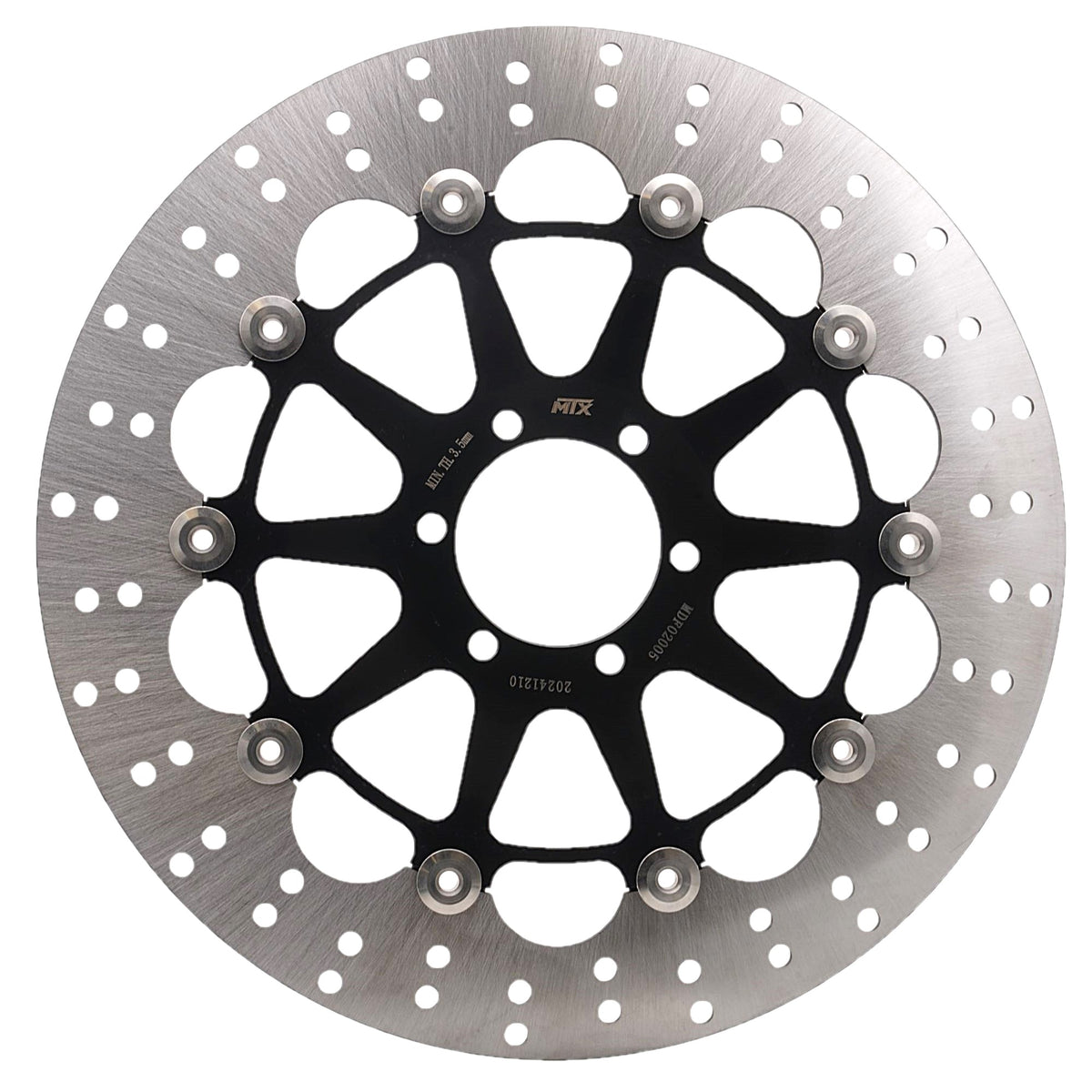 MTX Performance Brake Disc Front Floating Round Ducati KTM Cagiva Benelli MD614 #02005 - Beedspeed