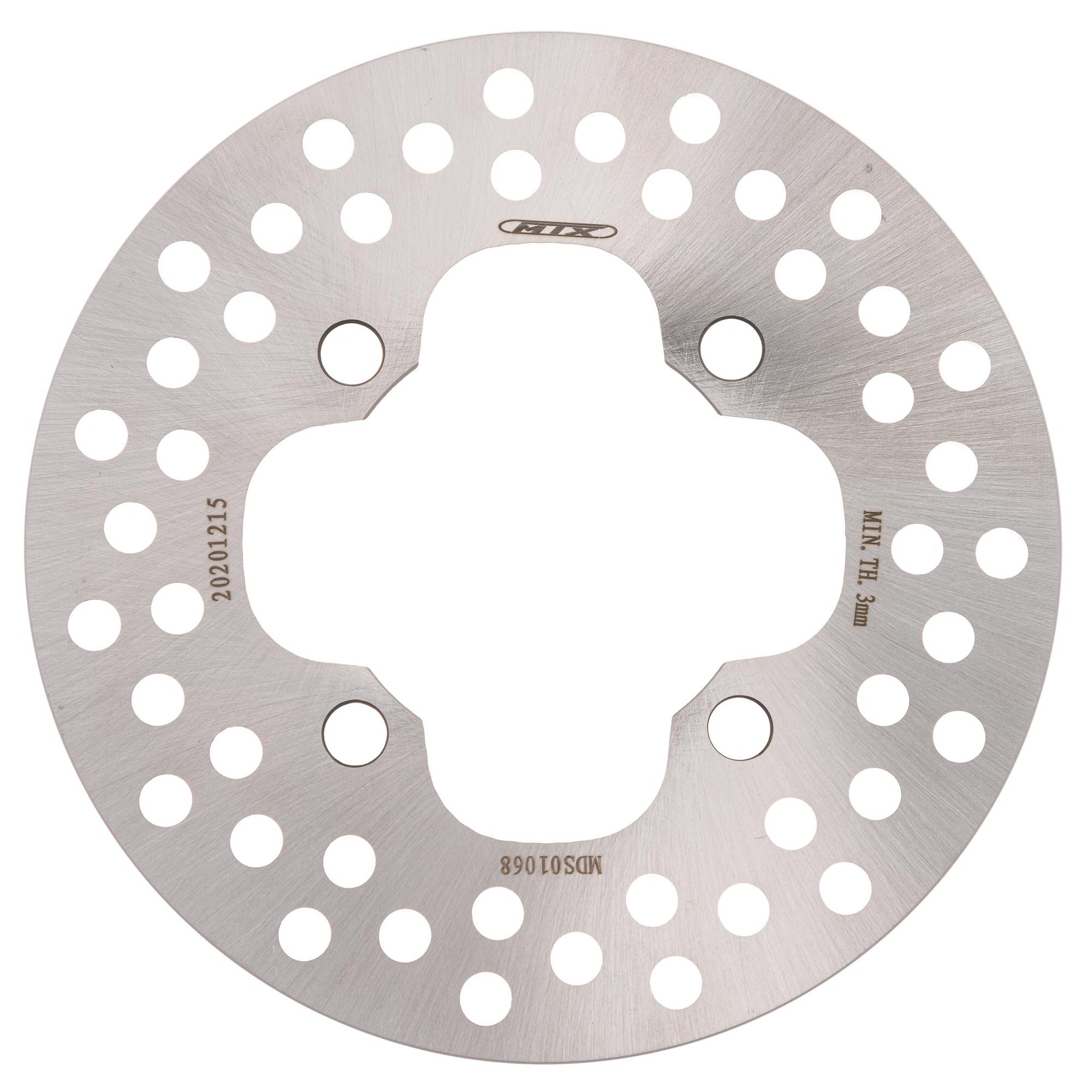 MTX Performance ATV Brake Disc Front Solid Round Honda MD6251 #01068