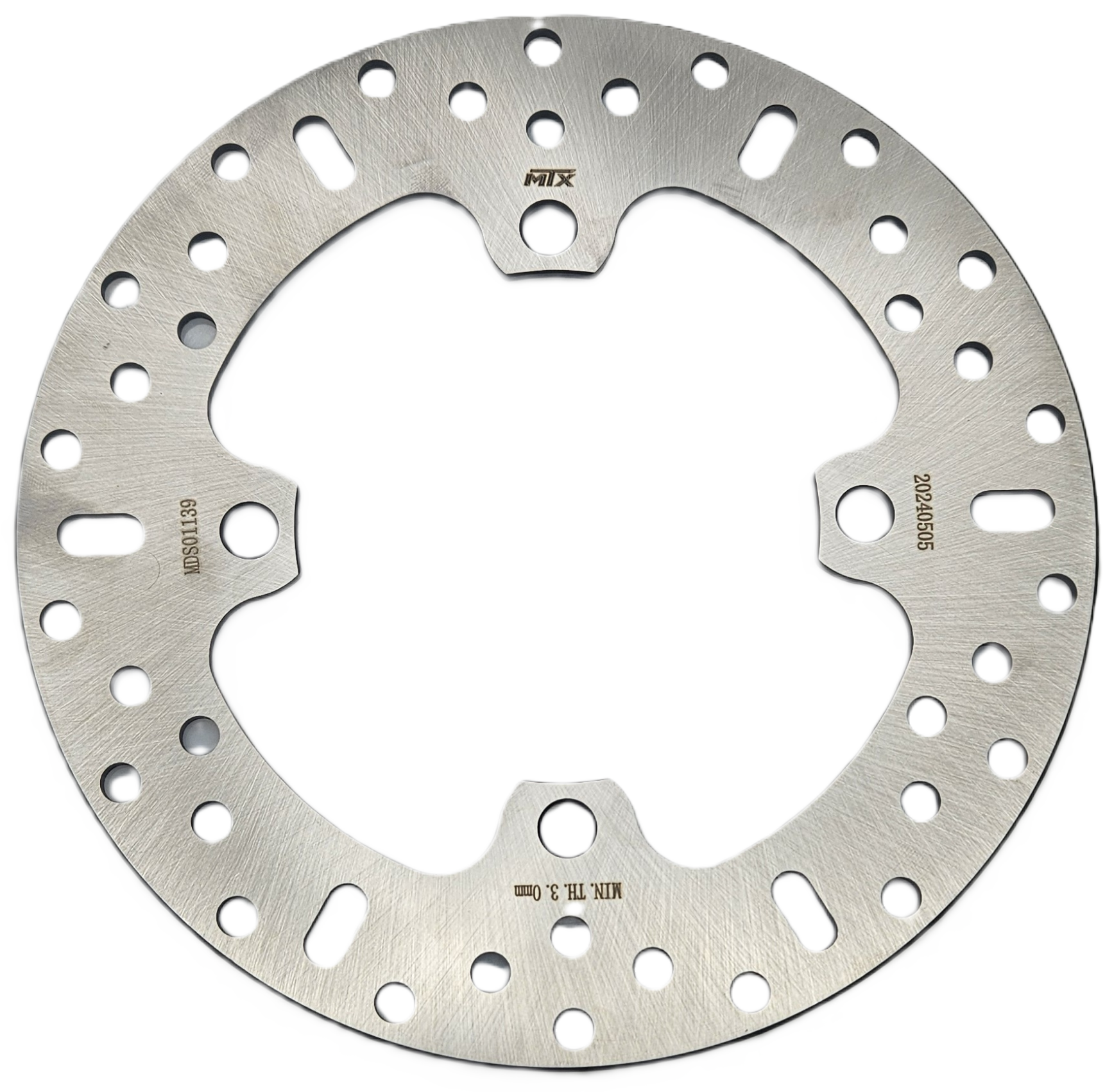 MTX Performance Brake Disc Front Solid Round Honda MD9177D #01139