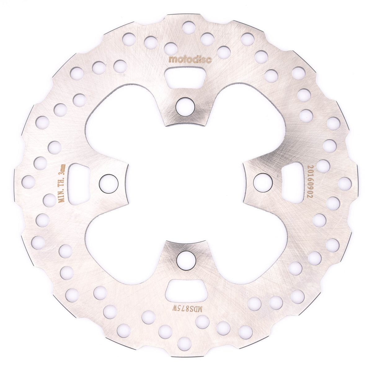 MTX Performance ATV Brake Disc Rear Solid Wavy Kawasaki MD6304 #03078