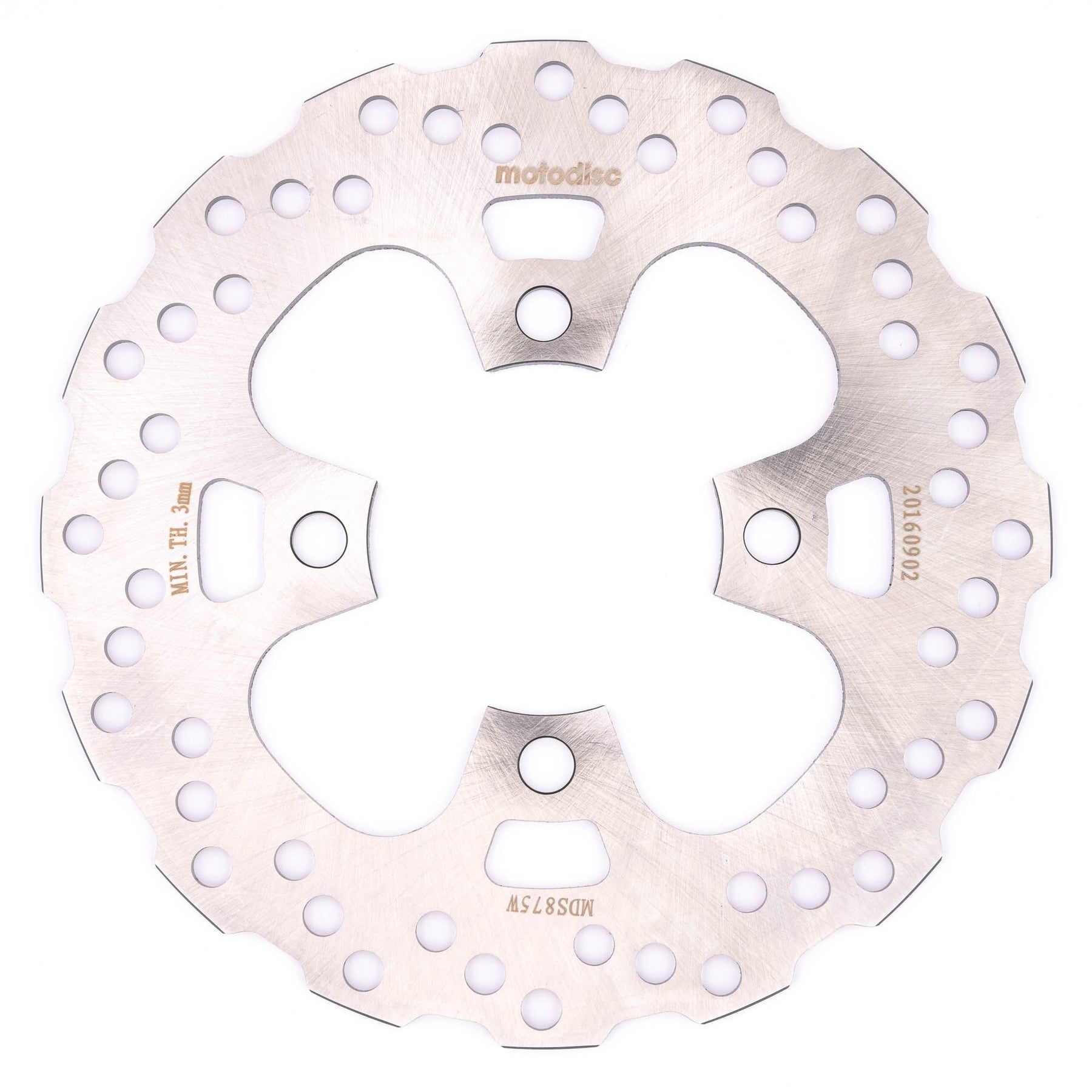 MTX Performance ATV Brake Disc Rear Solid Wavy Kawasaki MD6304 #03078
