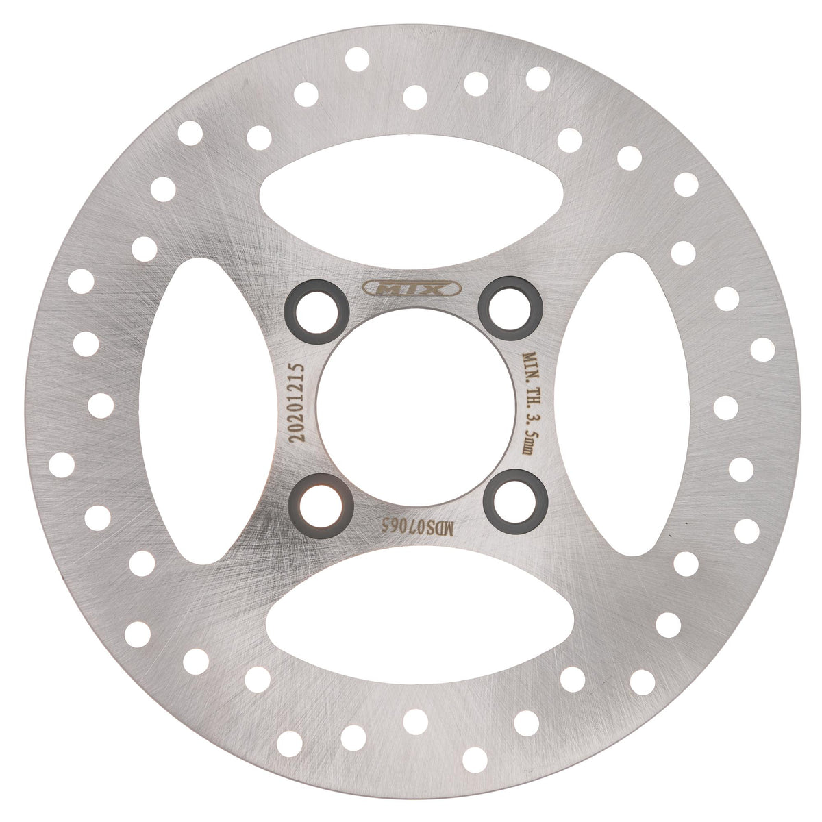 MTX Performance ATV Brake Disc Rear Solid Round Yamaha MD6263 #07065