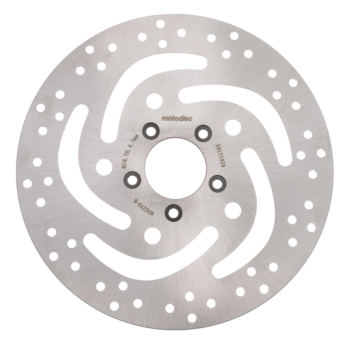 MTX Performance Brake Disc Front Solid Round Harley Davidson Right Hand #11010