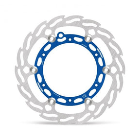 Moto-Master Husqvarna 260mm Flame Alu. Floating Front Disc - Factory Blue