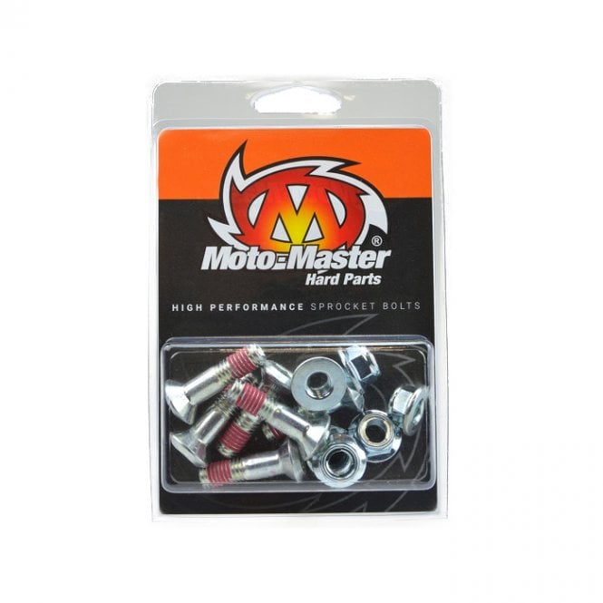Moto-Master Japanese Sprocket Bolt Kit - 6 x M8-30mm Thread Bolt / 6 x M8-Flanged Fuji Lock Nut