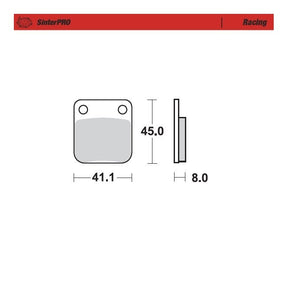 Moto-Master Racing SinterPRO Brake Pads - 90011
