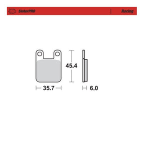 Moto-Master Racing SinterPRO Brake Pads - 90511
