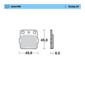 Moto-Master Racing GP SinterPRO Brake Pads - 91012