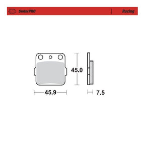 Moto-Master Racing SinterPRO Brake Pads - 91411