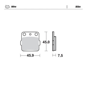 Moto-Master Nitro Brake Pads - 91421
