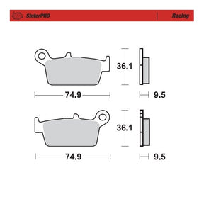 Moto-Master Racing SinterPRO Brake Pads - 91811