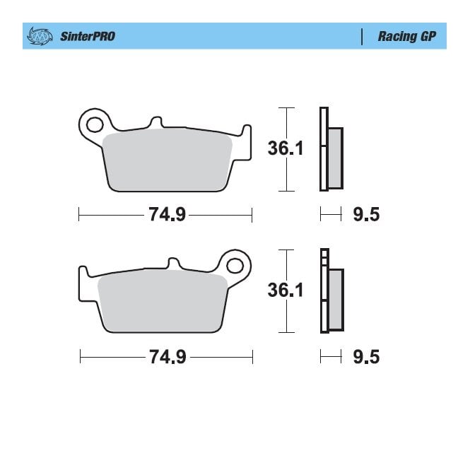 Moto-Master Racing GP SinterPRO Brake Pads - 91812