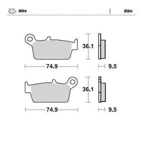 Moto-Master Nitro Brake Pads - 91821