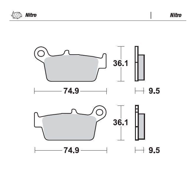 Moto-Master Nitro Brake Pads - 91821