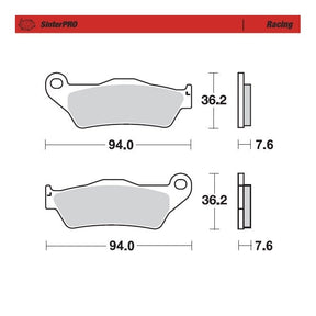 Moto-Master Racing SinterPRO Brake Pads - 93011